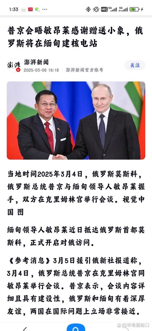 缅甸参与上合趣闻（缅甸联合政府）